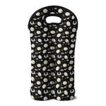 Sleeping Sheep Pattern Print Double Neoprene Wine Tote