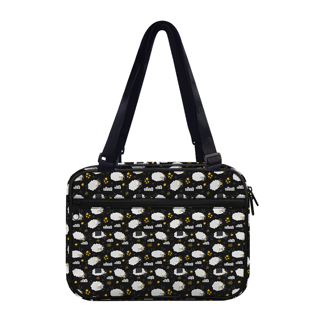 Sleeping Sheep Pattern Print Double Strap Bible Bag