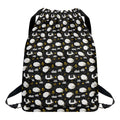Sleeping Sheep Pattern Print Drawstring Backpack