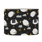Sleeping Sheep Pattern Print Drum Lamp Shade