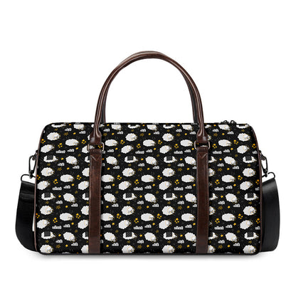 Sleeping Sheep Pattern Print Duffle Bag