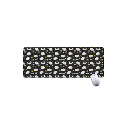 Sleeping Sheep Pattern Print Extended Mouse Pad