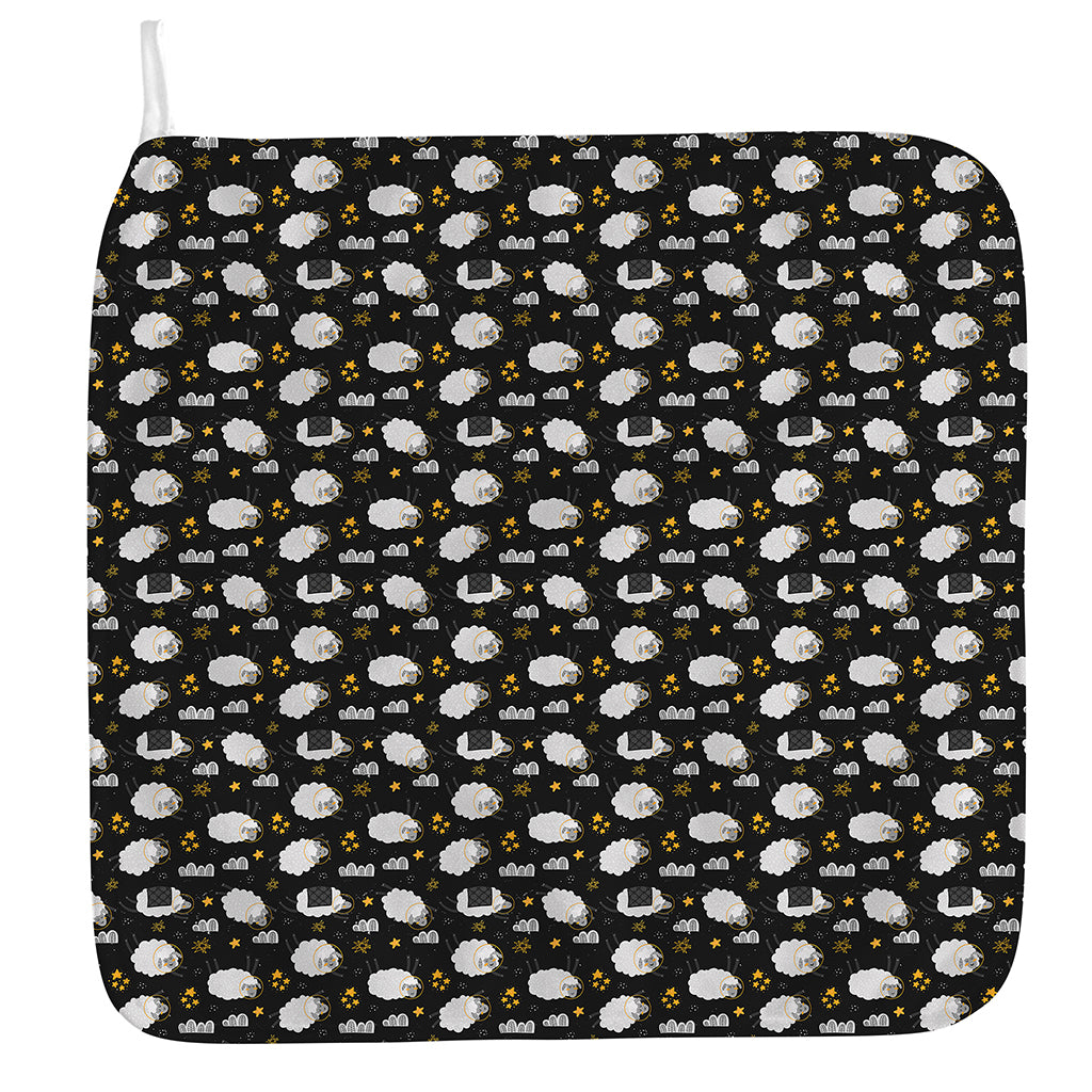 Sleeping Sheep Pattern Print Hand Towel