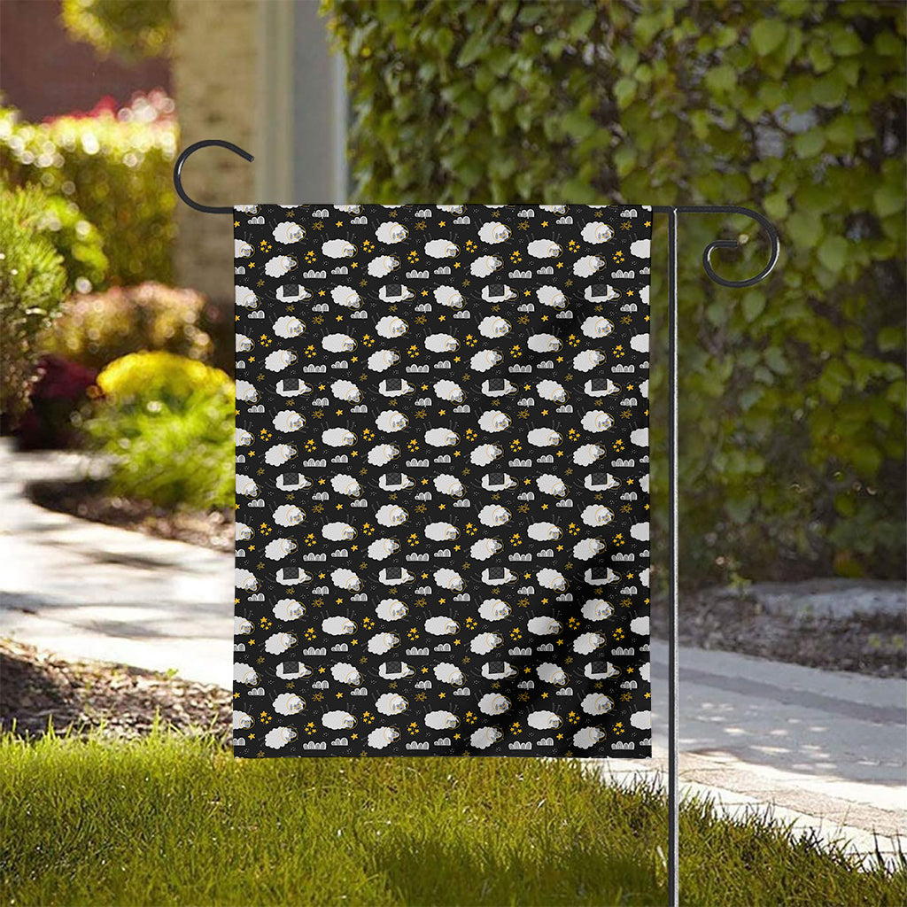 Sleeping Sheep Pattern Print House Flag