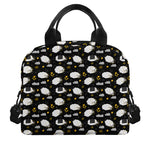 Sleeping Sheep Pattern Print Insulated Lunch Bag