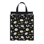 Sleeping Sheep Pattern Print Insulated Lunch Tote