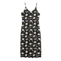 Sleeping Sheep Pattern Print Jersey Midi Cami Dress