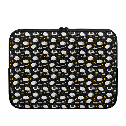 Sleeping Sheep Pattern Print Laptop Sleeve