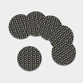 Sleeping Sheep Pattern Print Leather Coaster Set