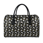 Sleeping Sheep Pattern Print Leather Duffle Bag