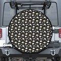 Sleeping Sheep Pattern Print Leather Spare Tire Cover