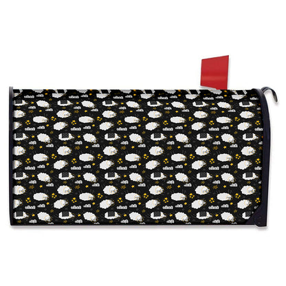 Sleeping Sheep Pattern Print Mailbox Cover