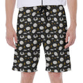 Sleeping Sheep Pattern Print Men's Beach Shorts