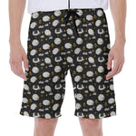 Sleeping Sheep Pattern Print Men's Beach Shorts