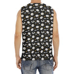 Sleeping Sheep Pattern Print Men's Fitness Tank Top