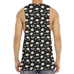 Sleeping Sheep Pattern Print Men's Muscle Tank Top