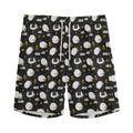Sleeping Sheep Pattern Print Men's Athletic Shorts