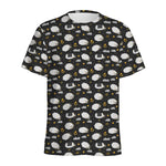 Sleeping Sheep Pattern Print Men's Sports T-Shirt