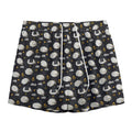 Sleeping Sheep Pattern Print Mesh Shorts