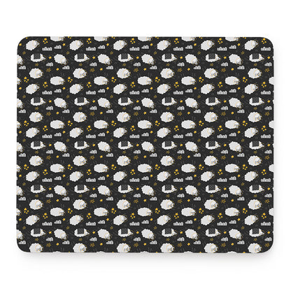Sleeping Sheep Pattern Print Mouse Pad