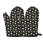 Sleeping Sheep Pattern Print Oven Mitts