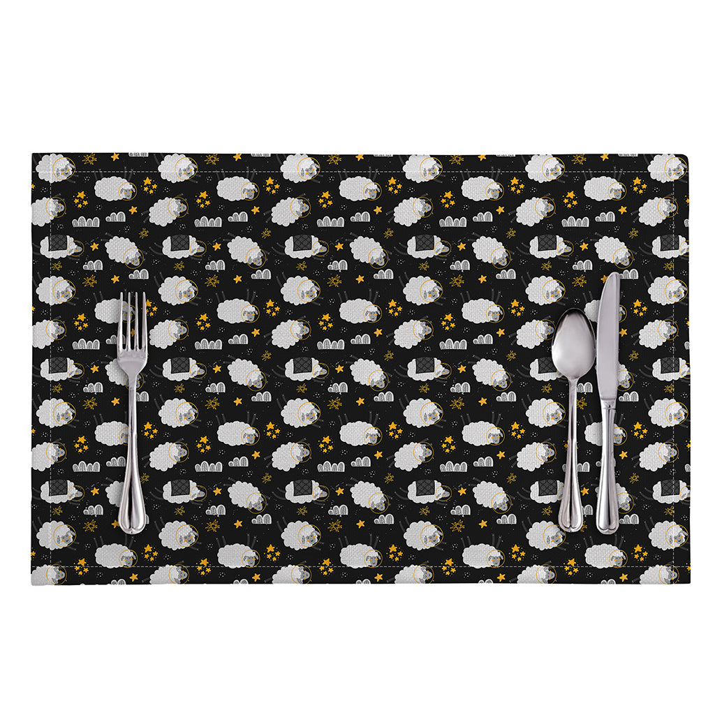 Sleeping Sheep Pattern Print Placemat