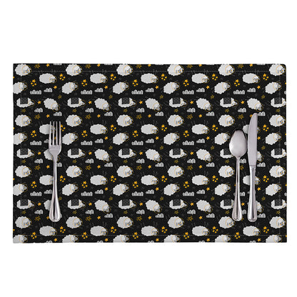 Sleeping Sheep Pattern Print Placemat