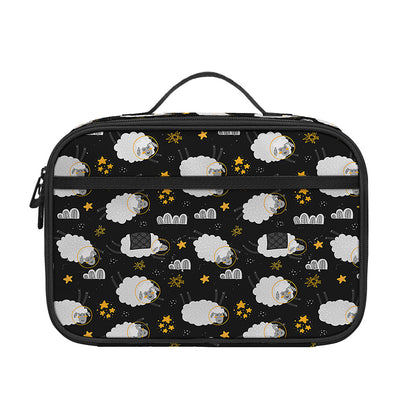 Sleeping Sheep Pattern Print Portable Lunch Bag