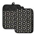 Sleeping Sheep Pattern Print Pot Holders With Pocket