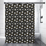 Sleeping Sheep Pattern Print Premium Shower Curtain