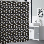 Sleeping Sheep Pattern Print Premium Shower Curtain
