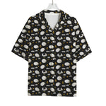 Sleeping Sheep Pattern Print Rayon Hawaiian Shirt