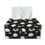 Sleeping Sheep Pattern Print Rectangle Tissue Box Cover
