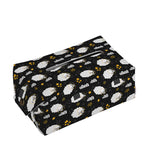 Sleeping Sheep Pattern Print Rectangle Tissue Box Cover