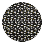 Sleeping Sheep Pattern Print Round Blanket