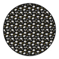 Sleeping Sheep Pattern Print Round Floor Mat