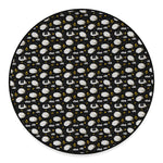 Sleeping Sheep Pattern Print Round Floor Mat