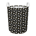 Sleeping Sheep Pattern Print Round Laundry Basket