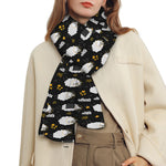 Sleeping Sheep Pattern Print Scarf