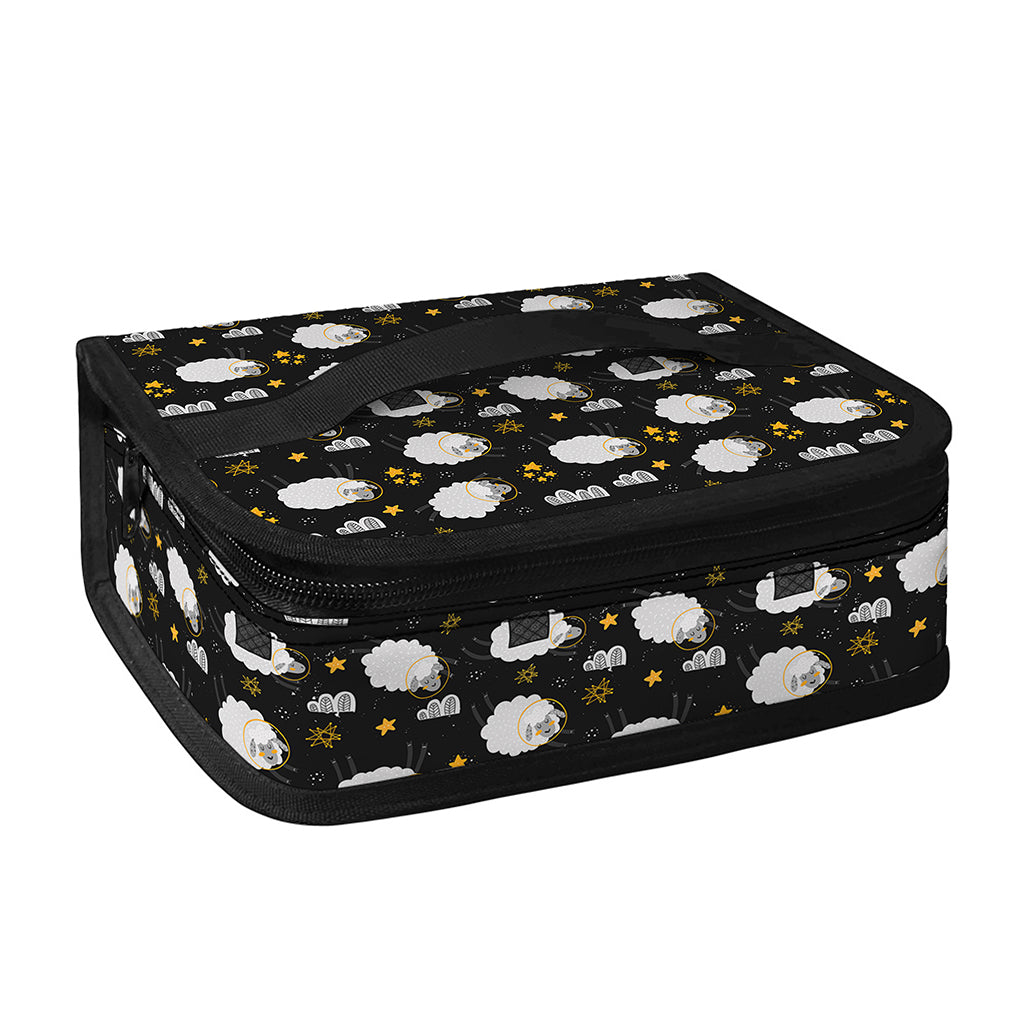 Sleeping Sheep Pattern Print Small Lunch Bag