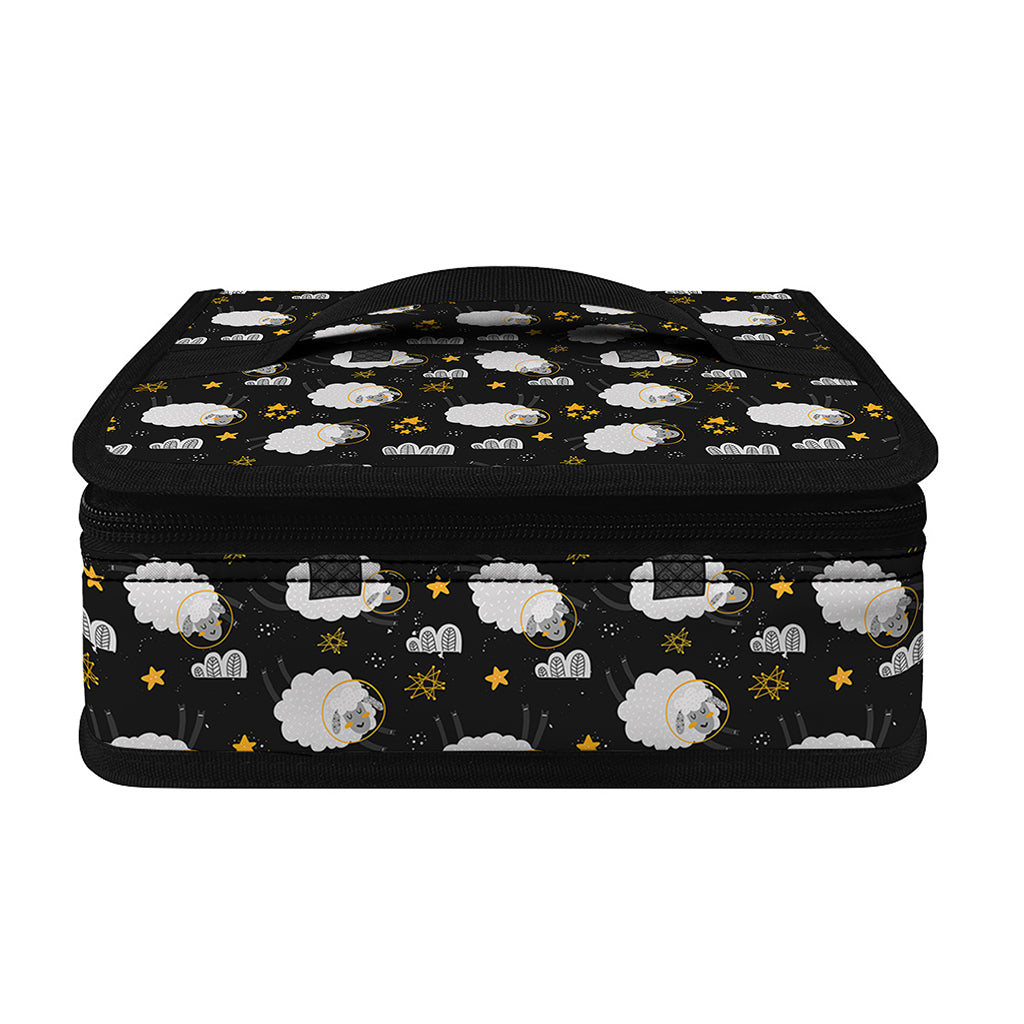 Sleeping Sheep Pattern Print Small Lunch Bag