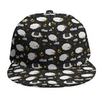 Sleeping Sheep Pattern Print Snapback Cap