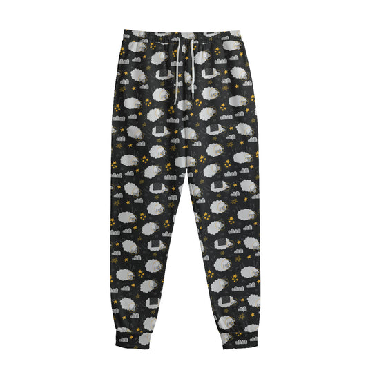 Sleeping Sheep Pattern Print Sweatpants