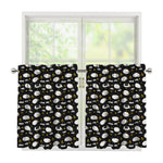 Sleeping Sheep Pattern Print Tier Curtains
