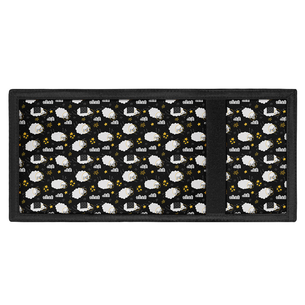 Sleeping Sheep Pattern Print Trifold Wallet