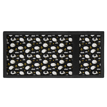 Sleeping Sheep Pattern Print Trifold Wallet
