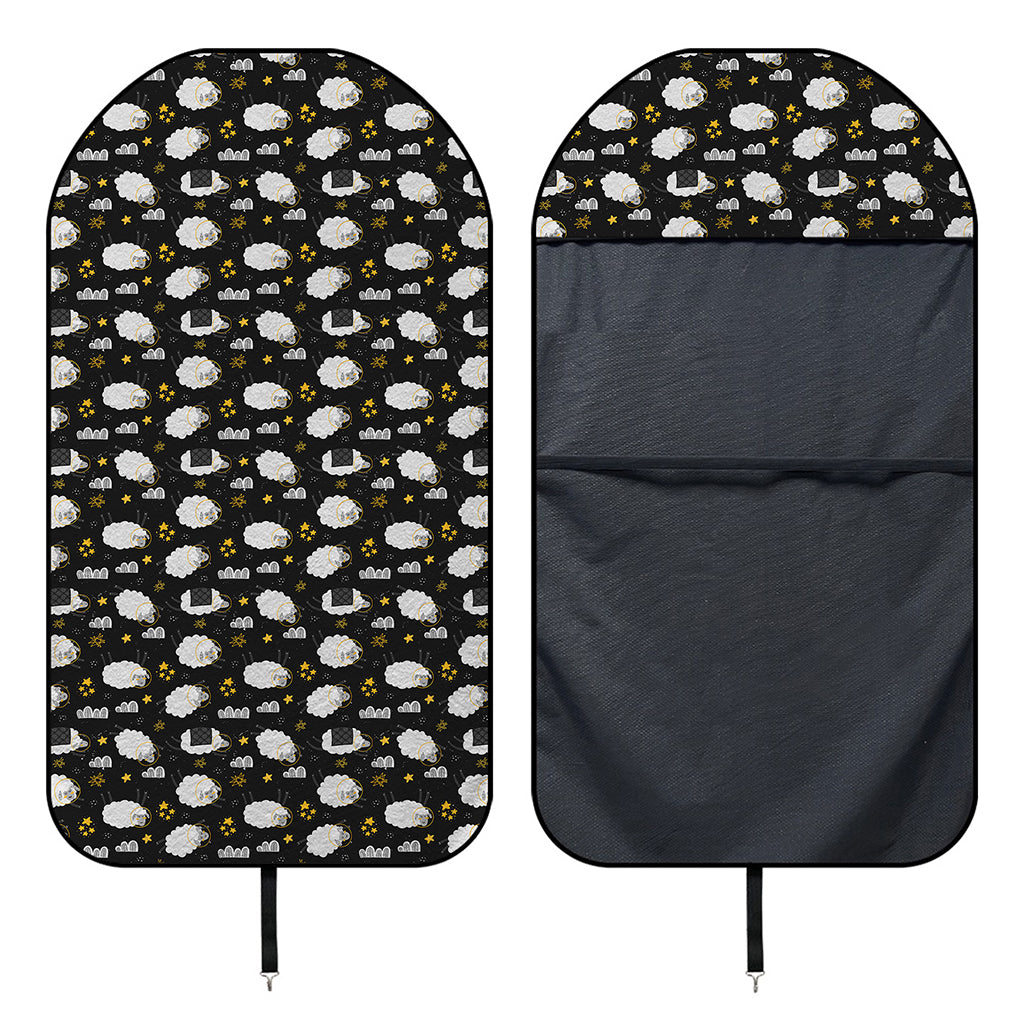 Sleeping Sheep Pattern Print Waterproof Car Seat Cover