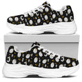 Sleeping Sheep Pattern Print White Chunky Shoes