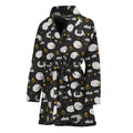 Sleeping Sheep Pattern Print Women's Bathrobe