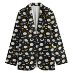 Sleeping Sheep Pattern Print Women's Cotton Blazer